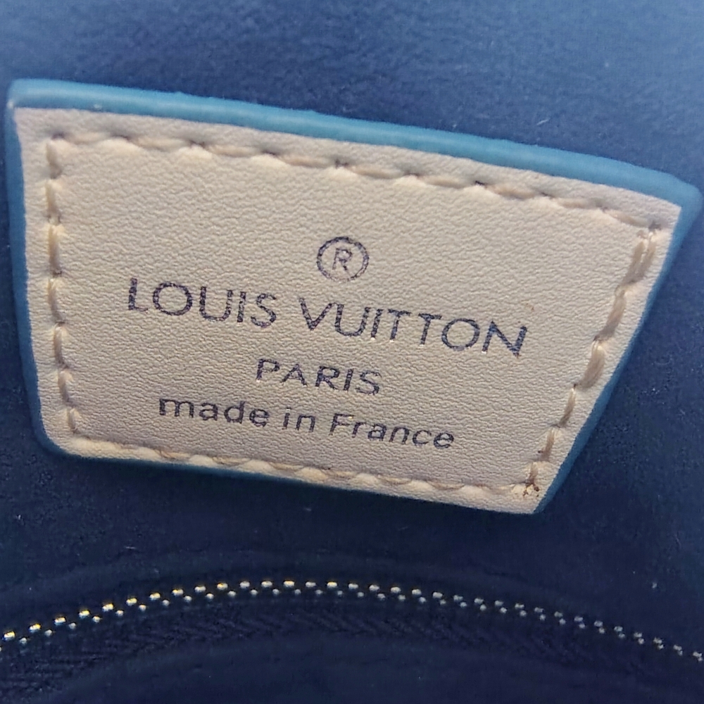 Louis Vuitton Cream With Blue Detailing Monogram Shoulder Bag - Picture 3 of 11